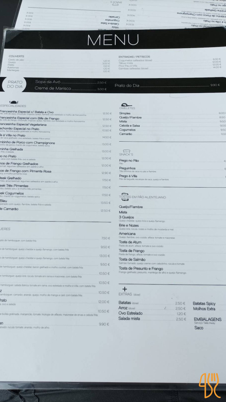 Hanul Siminică Speisekarte