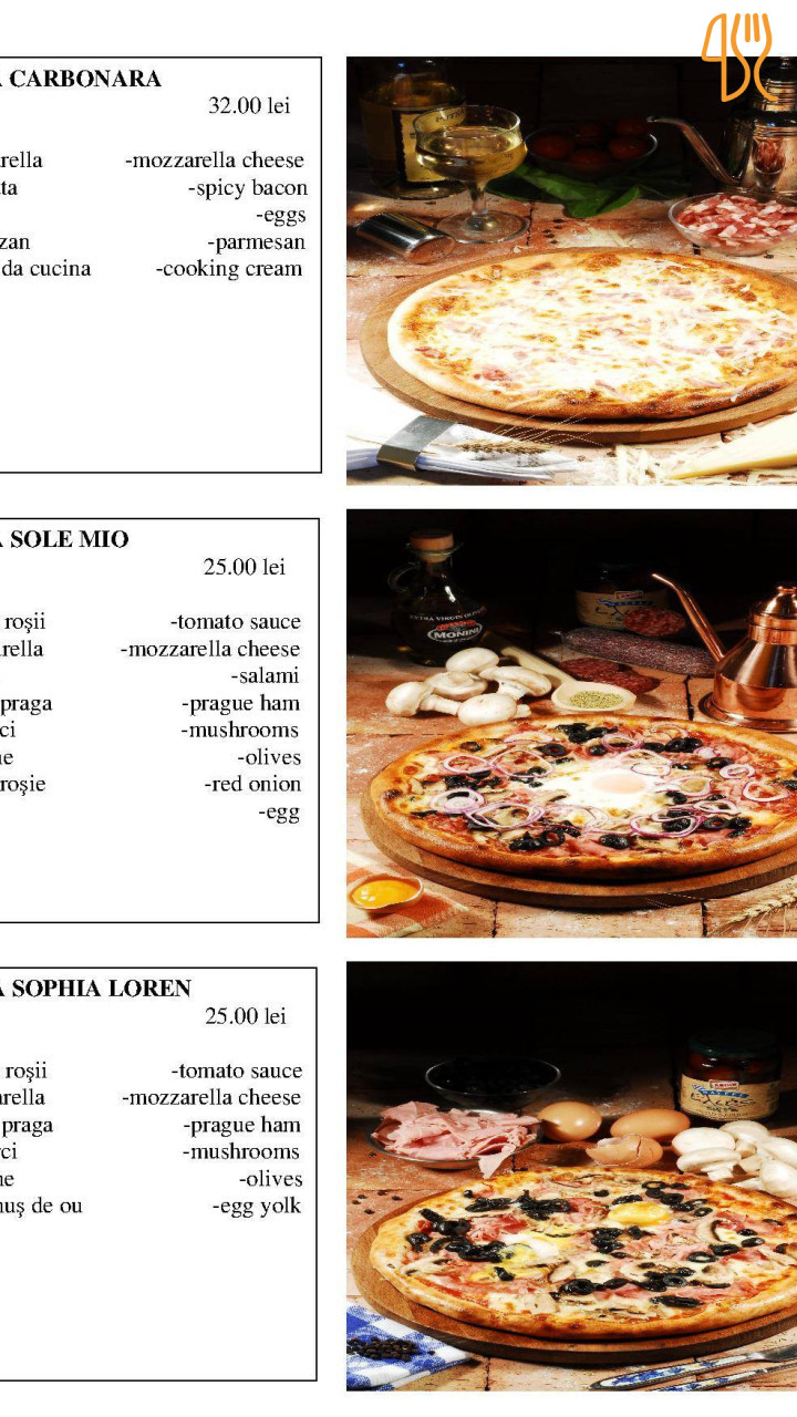 Pizza Miraj Meniu