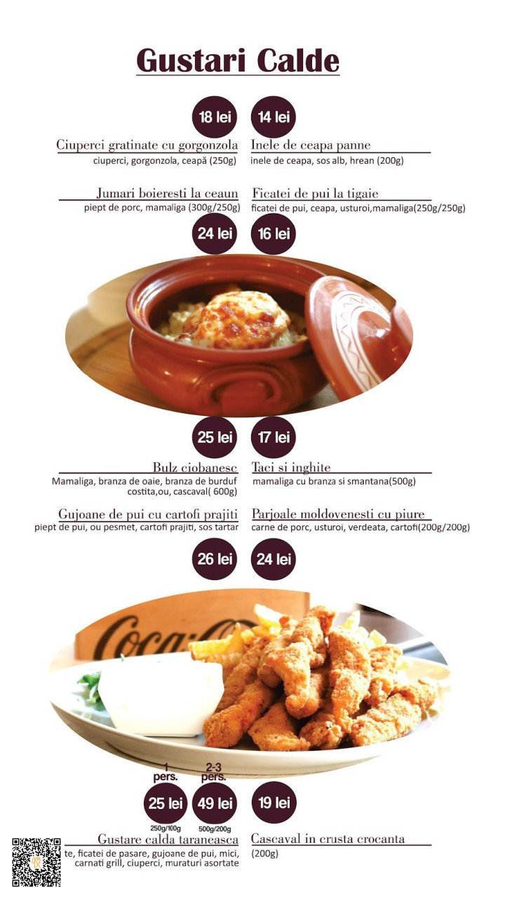 Argentin Terasa Restaurant Carta