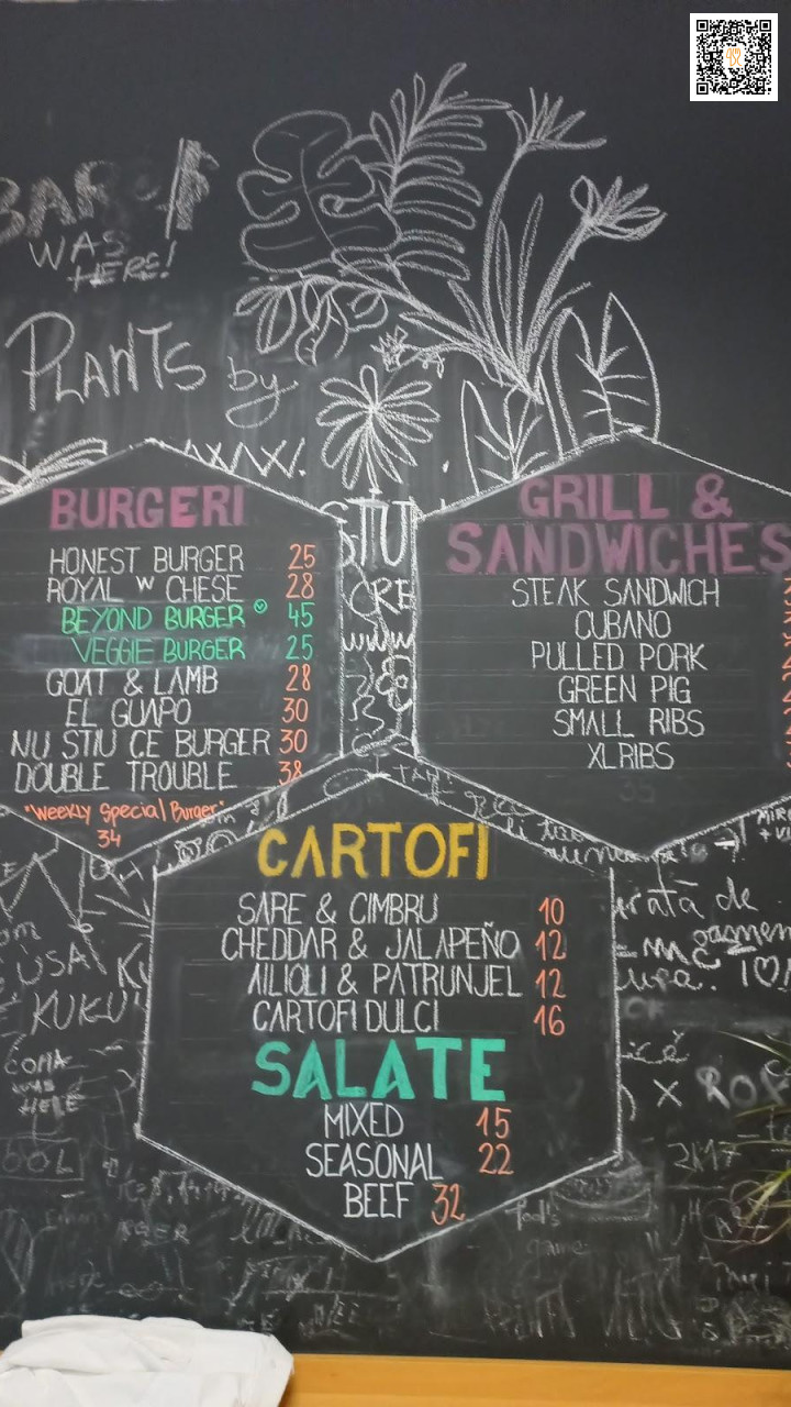 Burger Van Bistro Carta