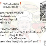 Zahana Verdetei Bucuresti Meniu