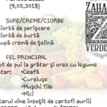 Zahana Verdetei Bucuresti Meniu
