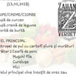 Zahana Verdetei Bucuresti Meniu