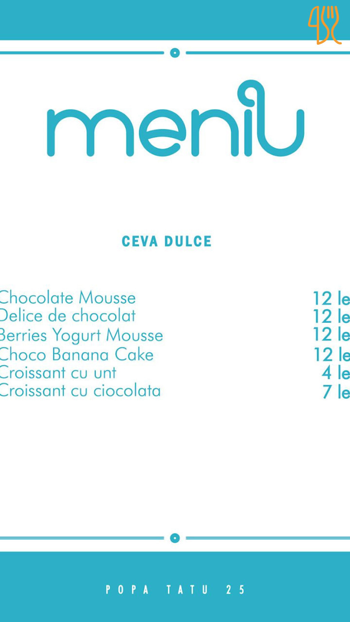 Cafe Unie Meniu