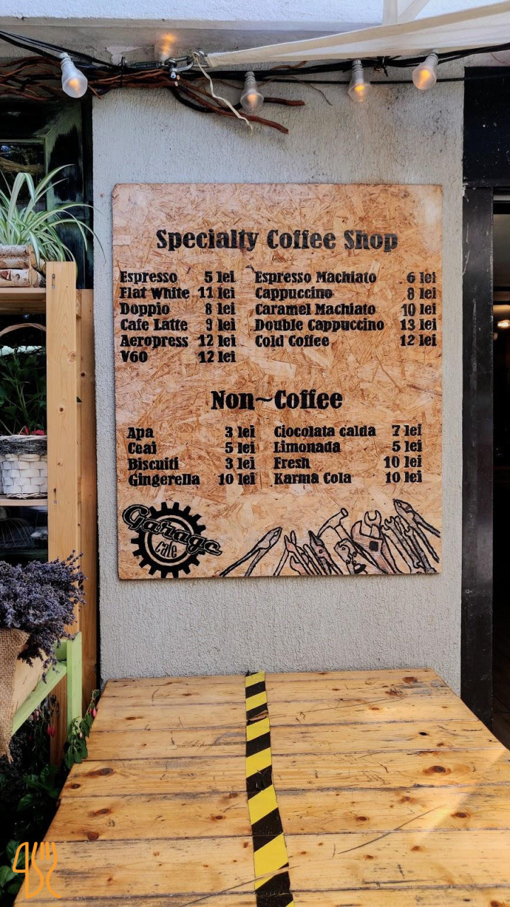 Garage Café Meniu