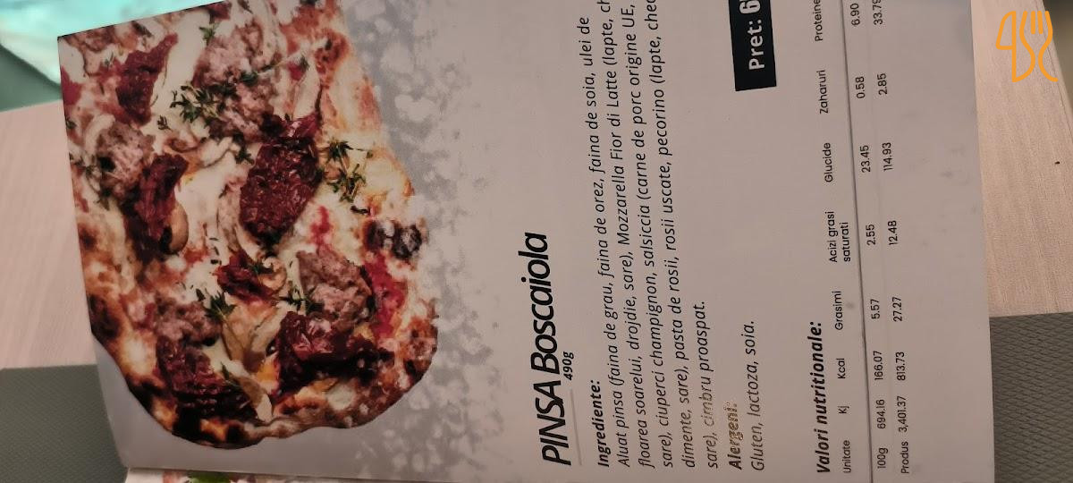 Occhio Pinsa Meniu