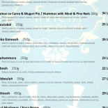 Narghilea Cafe Riviera Speisekarte