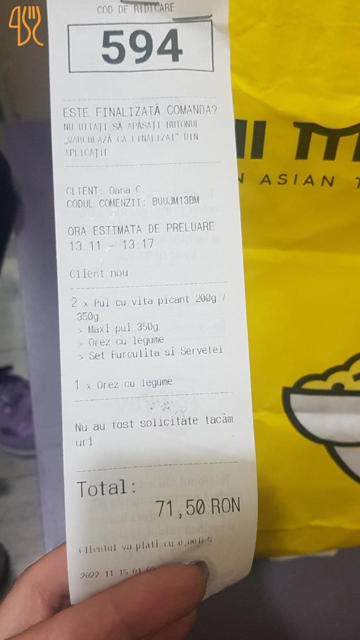 Puii Mei Menu