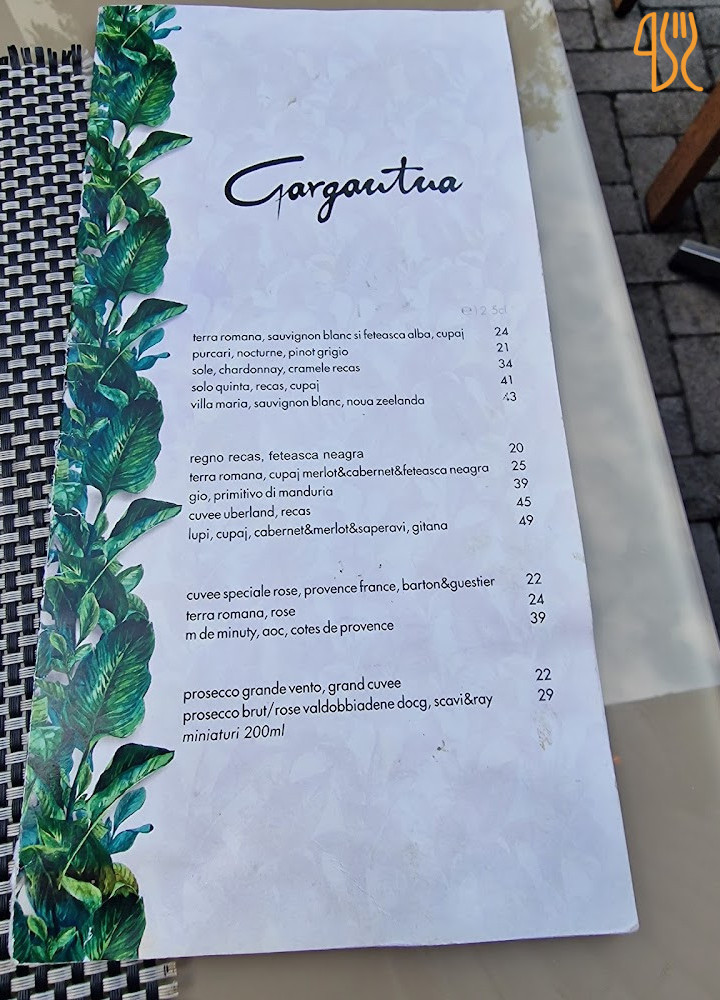 Gargantua Meniu