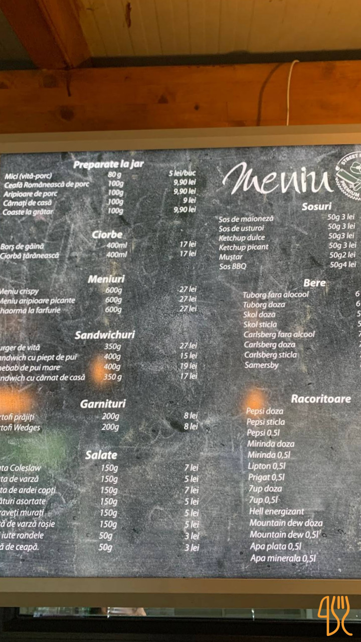 Street Food 83 Meniu
