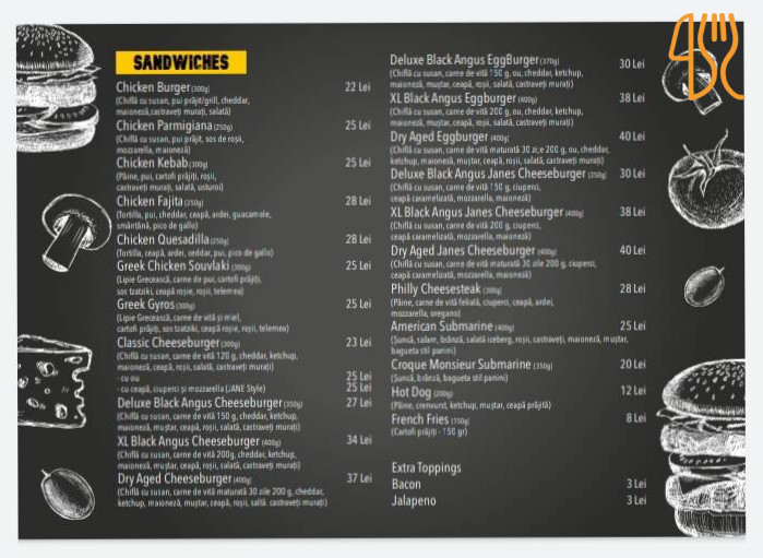 American Pizzeria Grill Bistrita Meniu