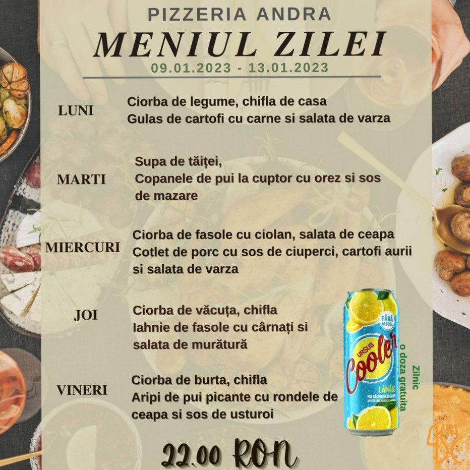 Pizzerie Meniu