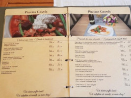 Pizzeria Grande menu