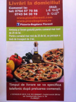 Pizza Bogdana menu