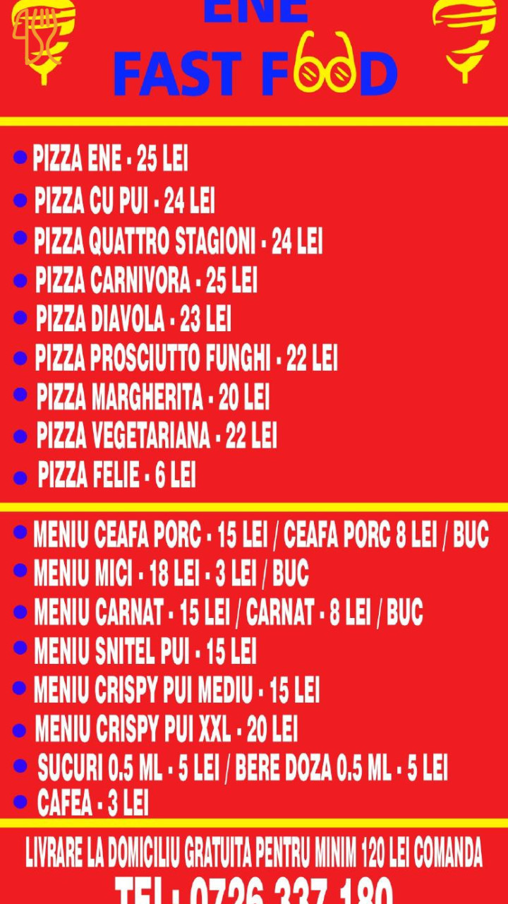 Ene Fast Food Meniu