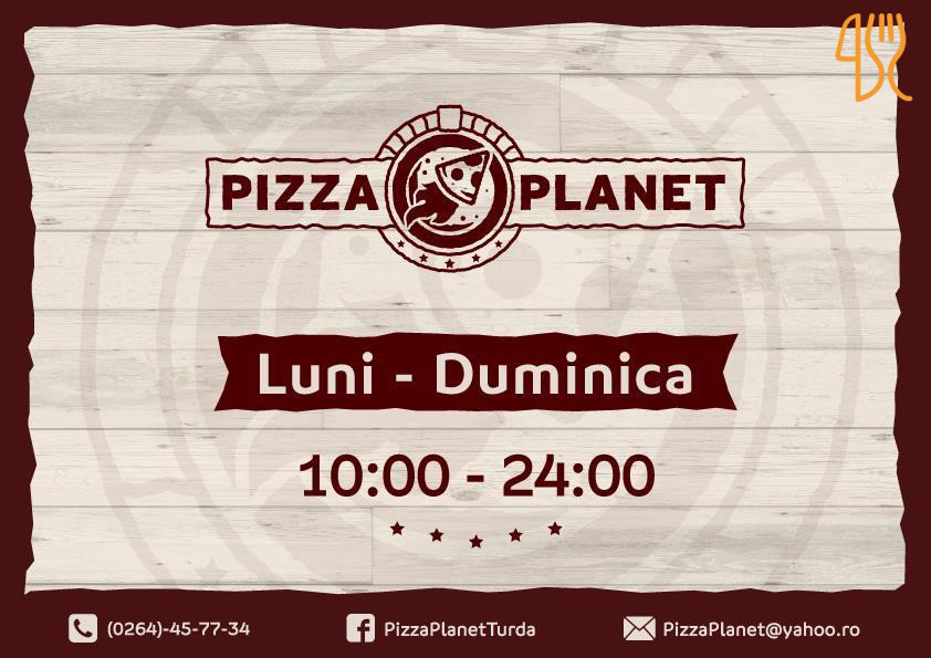 Pizza Planet Turda Meniu