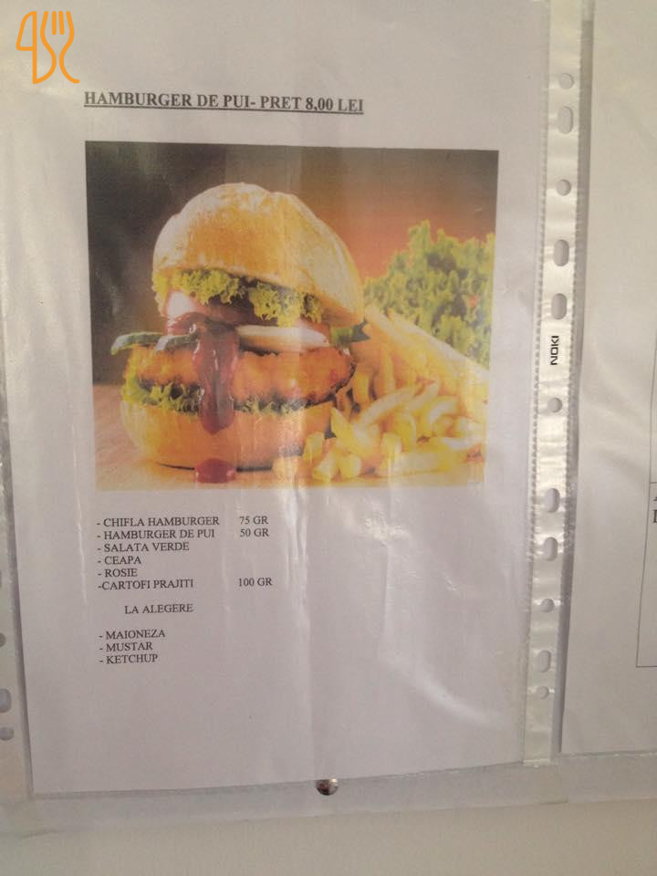 Fast Food Corbu Speisekarte