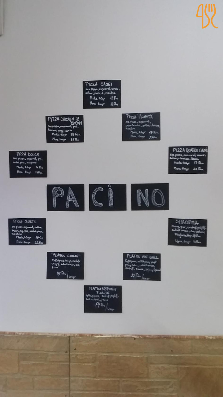 Pizzeria Pacino Moldovita Meniu