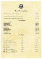 Casa Jolie menu