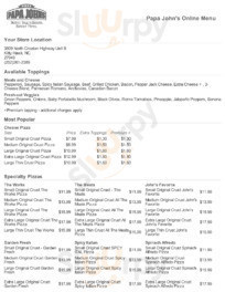 Pizzeria Al Piano Meniu