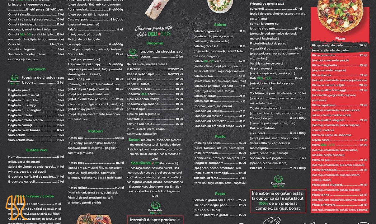 Deli•cios Fast Food Meniu