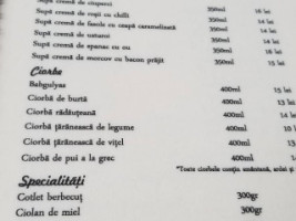 Millennium Baia Mare menu
