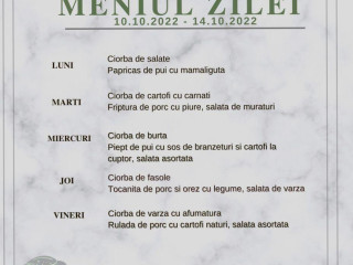 Pizzerie Meniu