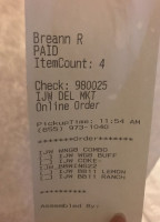 Tara Luanei menu