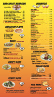 KungFu King menu